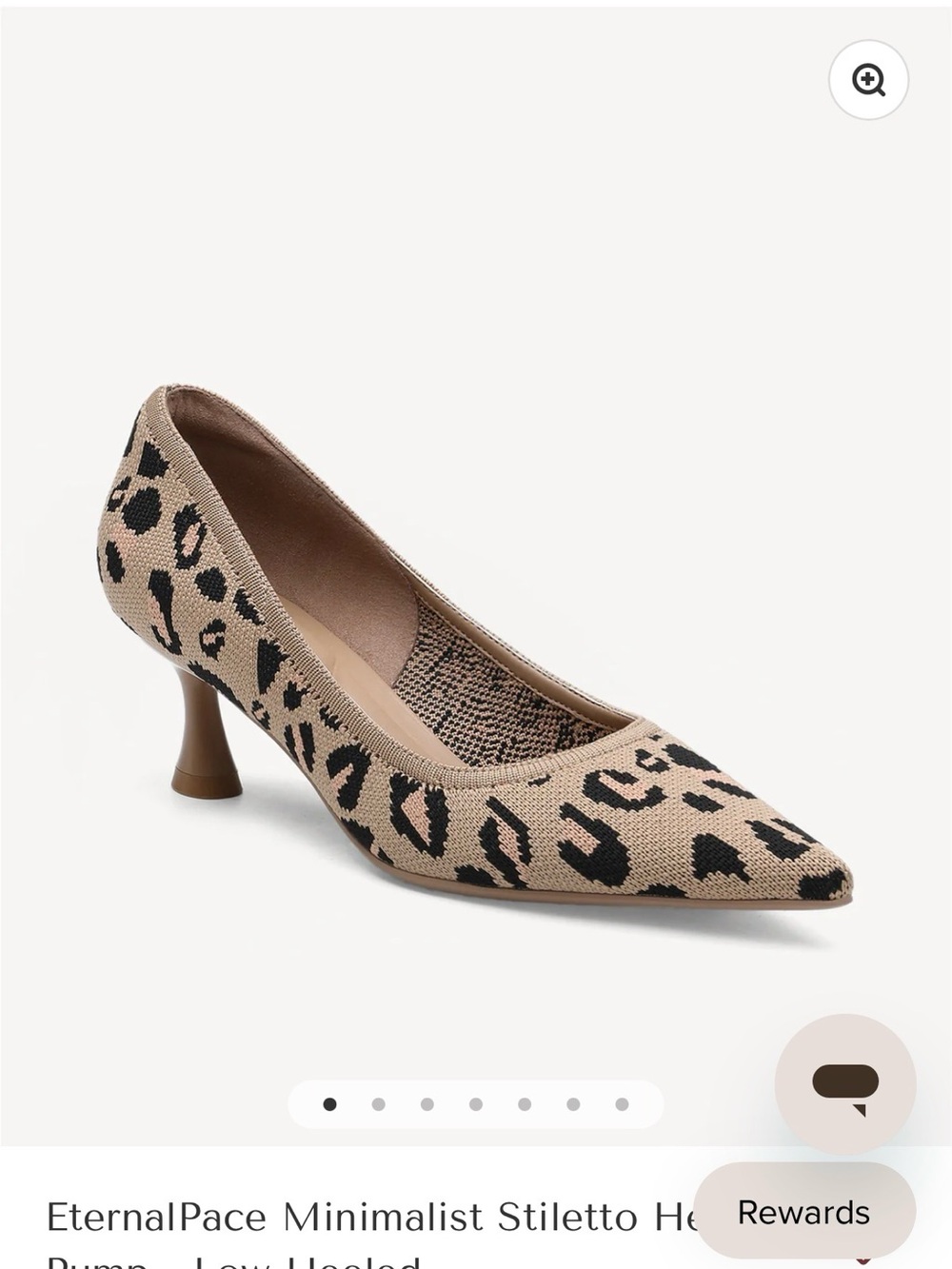 NEW!!  EternalPace Minimalist Stiletto Heeled Pump - Low Heeled